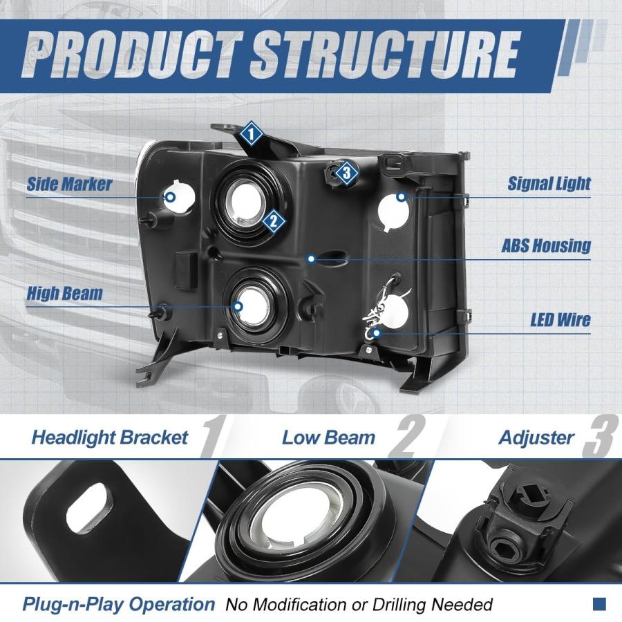 【並行輸入品】HL LED GMCSIE07 VR S LED Style ホワイト AD HL LED GMCSIE07 CH AM Auto_9