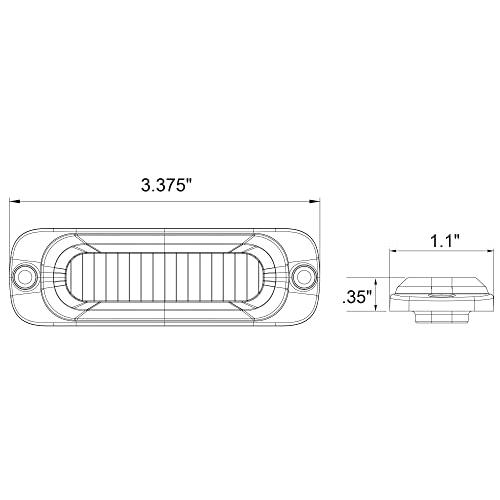 【並行輸入品】Buyers Products 8892300 アンバー LED ストロボライト (3 3/8インチ) Buyers Produc_7