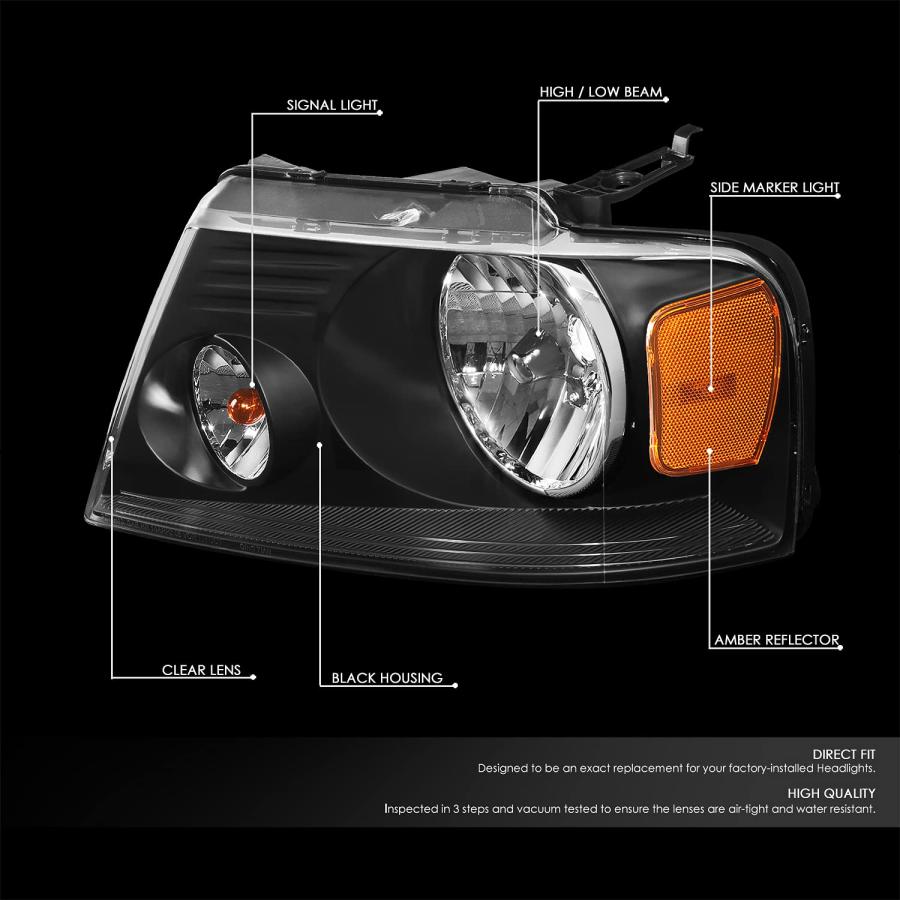【並行輸入品】DNA MOTORING Headlights Assembly Compatible with 04 08 F 150/06の画像