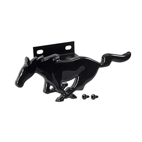 【並行輸入品】1994   2004 Mustangグリルエンブレムブラケットキット   グロスブラックRunning Horse 1994 2_1