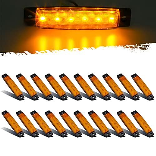 【並行輸入品】Partsam Set/20 3.8" Amber Light Trailer RV Boat Side Marker Indic_1