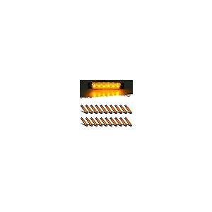 【並行輸入品】Partsam Set/20 3.8" Amber Light Trailer RV Boat Side Marker Indic_2