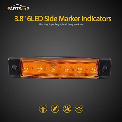 【並行輸入品】Partsam Set/20 3.8" Amber Light Trailer RV Boat Side Marker Indic_4