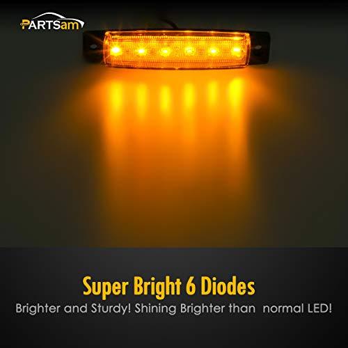 【並行輸入品】Partsam Set/20 3.8" Amber Light Trailer RV Boat Side Marker Indic_7