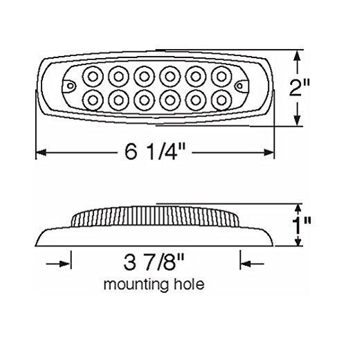 【並行輸入品】United Pacific Amber 12 LED Truck RV Trailer Marker Clearance Li_4