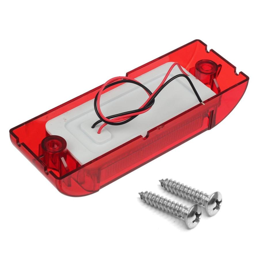 並行輸入品】Partsam 2 x レッド 6インチ 2インチ 密封長方形