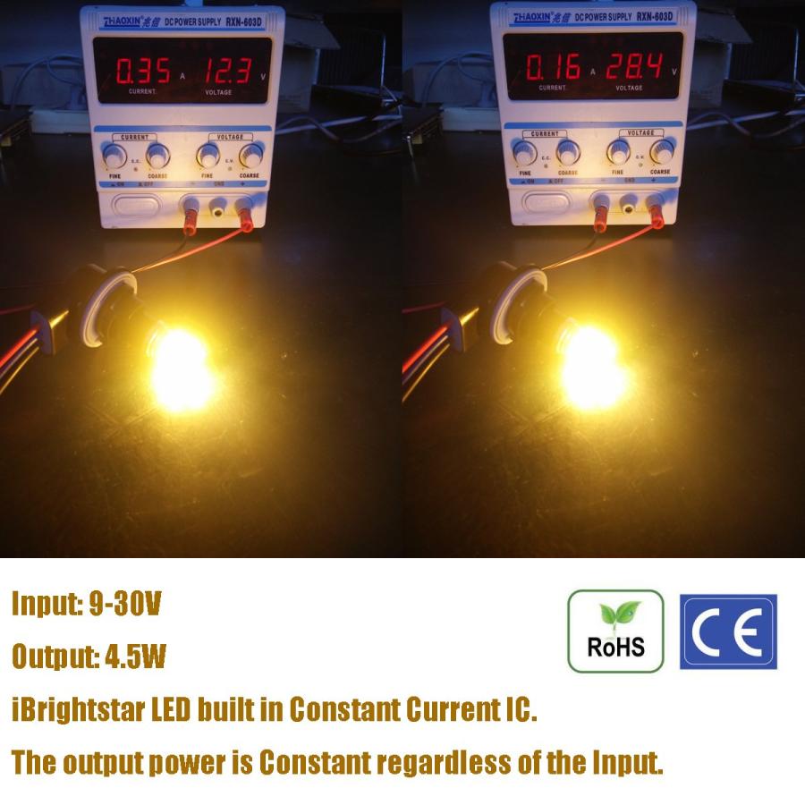 【並行輸入品】iBrightstar 9〜30V 非常に明るい1157 2057 2357 7528 BAY15D LED電球 ウィンカーライトの画像