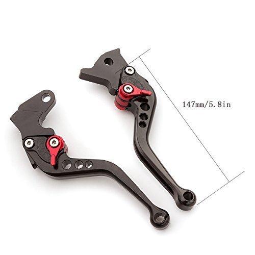 【並行輸入品】CNC オートバイ 調整可能なブレーキクラッチレバーフィット NINJA 650R/ER 6F/ER 6N 2006 2008，V_2