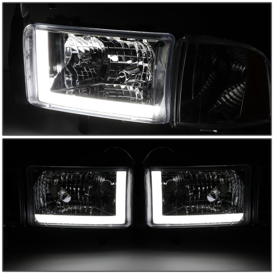 【並行輸入品】DNA モーターリング HL LB DR944 CH AM クロームアンバーヘッドライト LED DRL交換用 94 02 RAMの画像