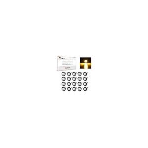 【並行輸入品】Meerkatt (ミーアキャット) 3/4インチ ミニラウンドクリアレンズ アンバー LEDマウント 防水 サイドマーカーインジの画像