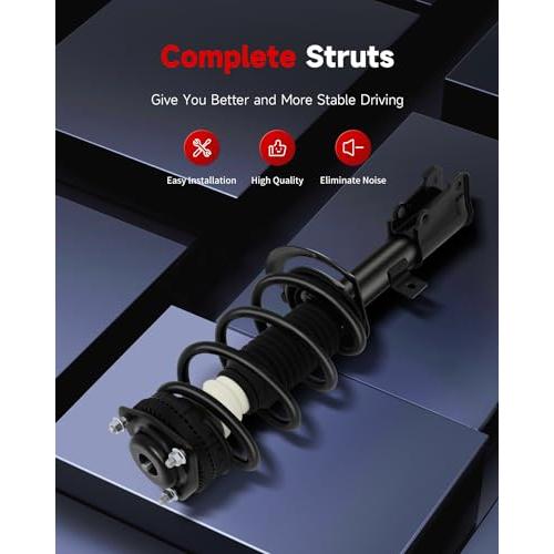 【並行輸入品】cciyu 完全ストラット ショックアブソーバー 2009 2017 ダッジジャーニー 172509 172510 クイックストラ_4