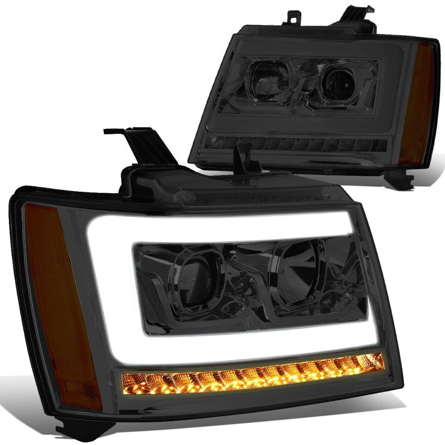 【並行輸入品】Auto Dynasty LED DRL ヘッドライトアセンブリ 2007 2014 シボレー タホ サバーバン アバランチ 対応の画像