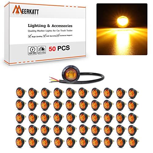 【並行輸入品】MADCATZ Meerkatt Pack of 50 Amber 3 LED Round Lamp Indicator Sidの画像