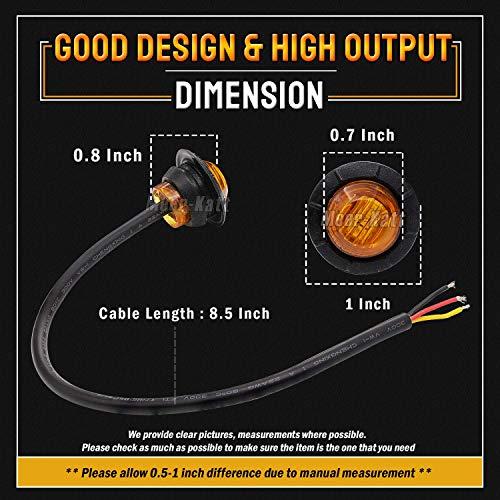 【並行輸入品】MADCATZ Meerkatt Pack of 50 Amber 3 LED Round Lamp Indicator Sidの画像