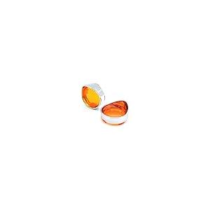 【並行輸入品】MFC PRO Chrome Plating Visor Style Turn Signal Bezels with Amber