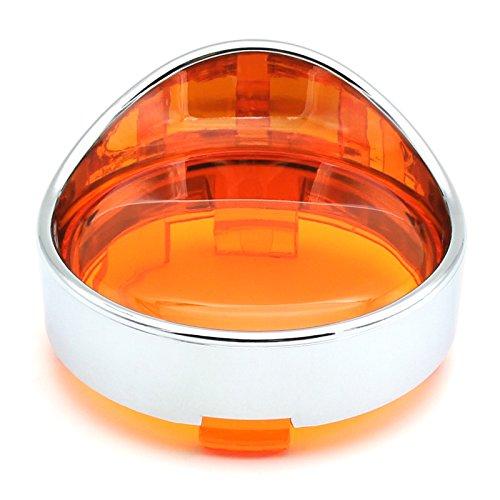【並行輸入品】MFC PRO Chrome Plating Visor Style Turn Signal Bezels with Amber