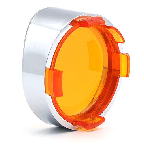 【並行輸入品】MFC PRO Chrome Plating Visor Style Turn Signal Bezels with Amber