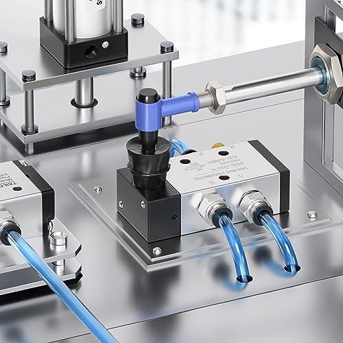【並行輸入品】TAILONZ 空気圧 3/8インチ NPT 5ウェイ 2ポジション エアハンドレバー操作バルブ 空気圧ソレノイドバルブ 手動制御の画像