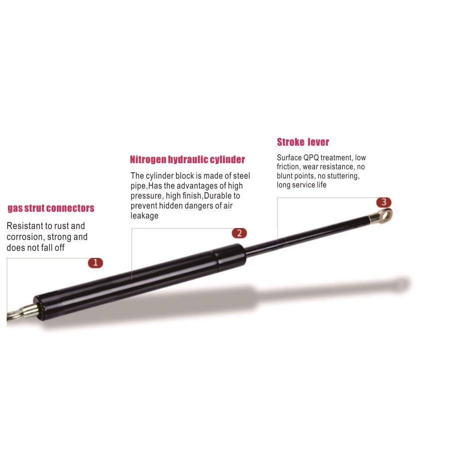 【並行輸入品】2Pcs Front HOOD Struts Lift Supports Compatible With 2011 2017 Rの画像