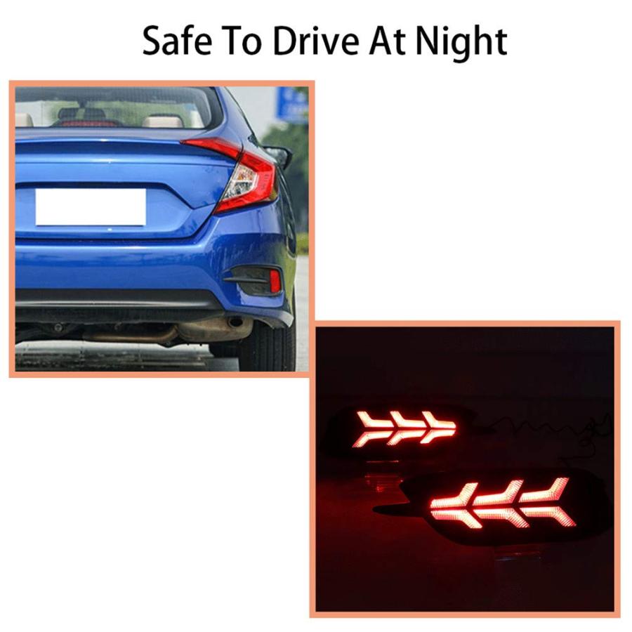 【並行輸入品】Super Bright Auto TailLight Assembly for Honda Civic Sedan 2016_9