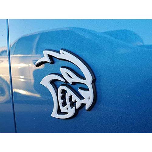 【並行輸入品】ダッジチャージャー ホワイト ヘルキャットバッジ 左側 OEM MOPAR Mopar 68499081AA NAME PLATE_7