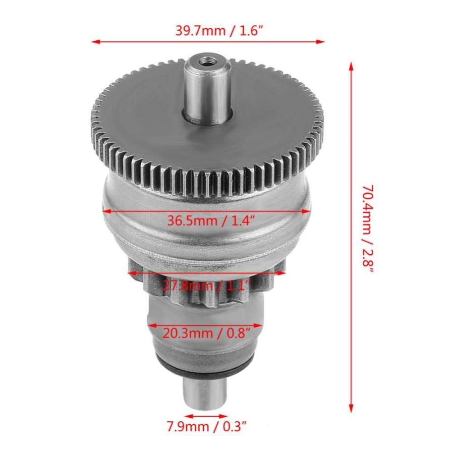 【並行輸入品】Bendix ドライブ スターター ギア |スターターエンジンクラッチギア Assy GY6 49cc 50cc 139QMB A_3