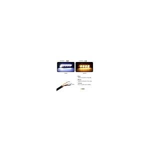 【並行輸入品】YSY 2Pcs Car Light Assembly DRL Led COB Daytime Running Lights W