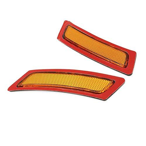 【並行輸入品】Hotsteelies 2PCS Crystal Amber Lens Front Side Marker Fender Bum_1