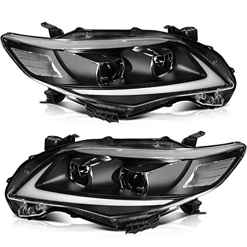 【並行輸入品】LSAILON LED DRL Projector Headlight Assembly Fit for 2011 2013 F_1