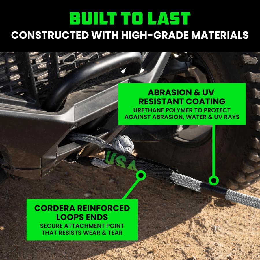 【並行輸入品】Rhino USA キネティックリカバリー牽引ロープ 高耐久 オフロードスナッチストラップ UTV、ATV、トラック、車、トラクタ_9
