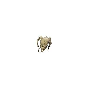 【並行輸入品】2pcs 3D Evil Jocker Emblem Jester Badge Metal Cast Clown Skull S