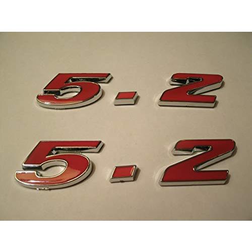 【並行輸入品】5.2 ENGINE ID EMBLEMS PAIR 5.2L RED_1