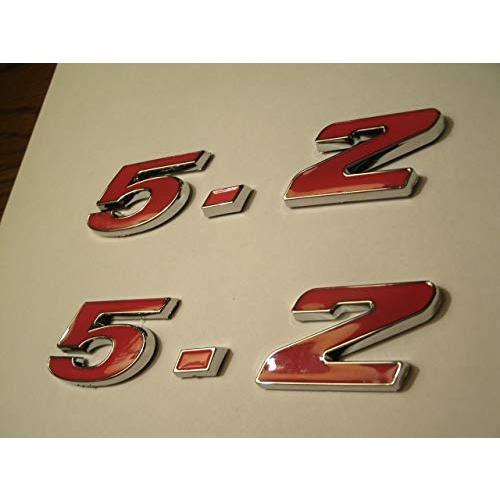 【並行輸入品】5.2 ENGINE ID EMBLEMS PAIR 5.2L RED_4