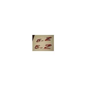 【並行輸入品】5.2 ENGINE ID EMBLEMS PAIR 5.2L RED_5
