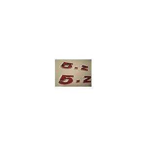 【並行輸入品】5.2 ENGINE ID EMBLEMS PAIR 5.2L RED_8