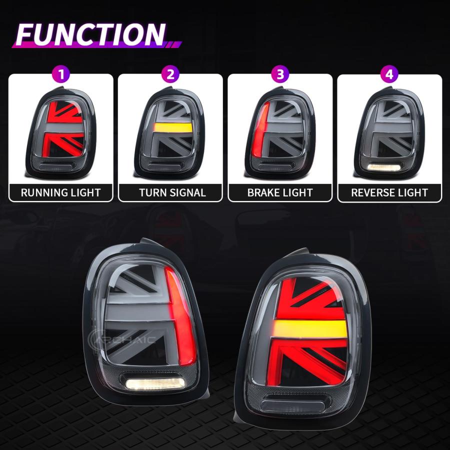 【並行輸入品】 Archaic Tail Light Assembly Compatible for Mini Cooper F55 F56 F