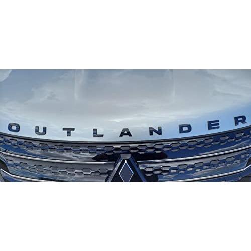 【並行輸入品】Black Genuine OEM Mitsubishi Outlander Hood Emblem Badge Decal O_2