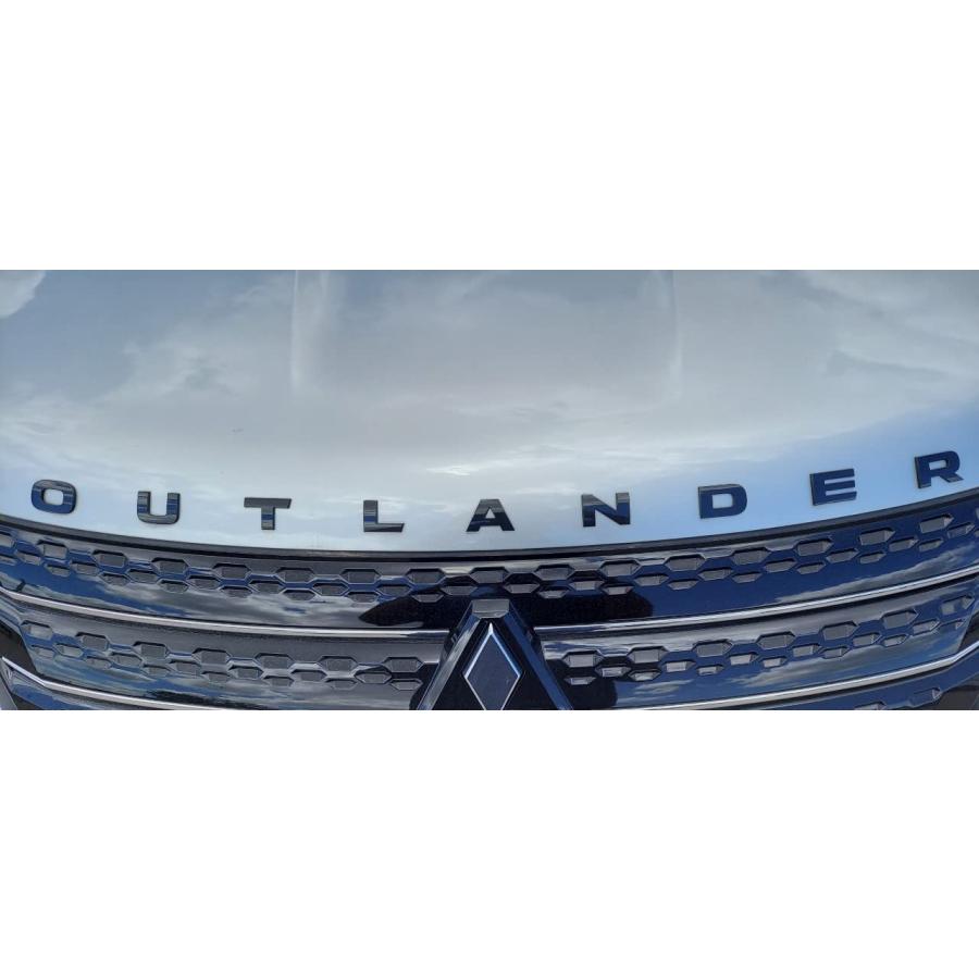【並行輸入品】Black Genuine OEM Mitsubishi Outlander Hood Emblem Badge Decal O_4