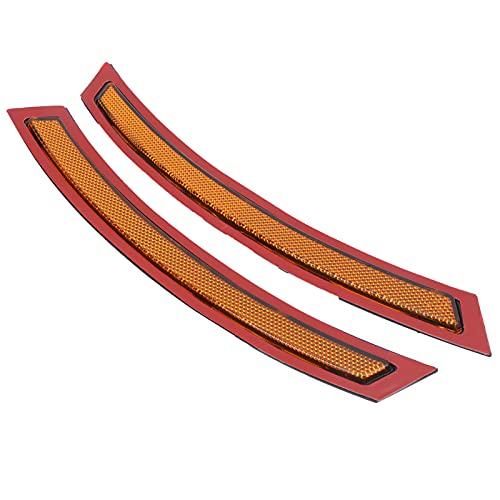 【並行輸入品】Qiilu Front Bumper Reflectors， LED Side Marker Lights Front Bump_1