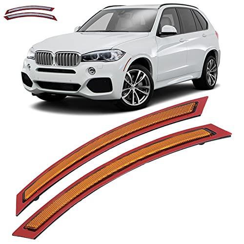 【並行輸入品】Qiilu Front Bumper Reflectors， LED Side Marker Lights Front Bump_7