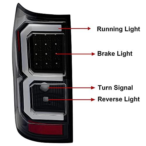 【並行輸入品】 ECOTRIC Tail Lights Compatible with 2007 2013 Toyota Tundra Pick