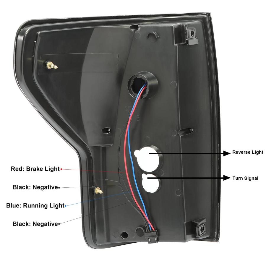 【並行輸入品】 ECOTRIC Tail Lights Compatible with 2007 2013 Toyota Tundra Pick