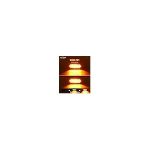 【並行輸入品】Partsam 6.3インチ LED 楕円形 アンバー ストロボライト 24LED 埋め込み型 トリプルフラッシュパターン トラッ_8