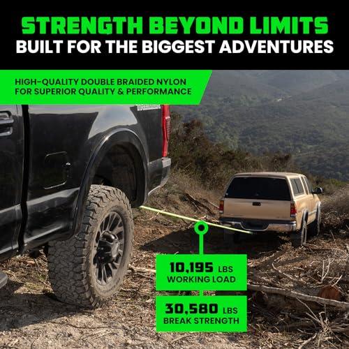 【並行輸入品】Rhino USA キネティック リカバリー 牽引ロープ 高耐久 オフロード スナッチストラップ UTV、ATV、トラック、車 ...