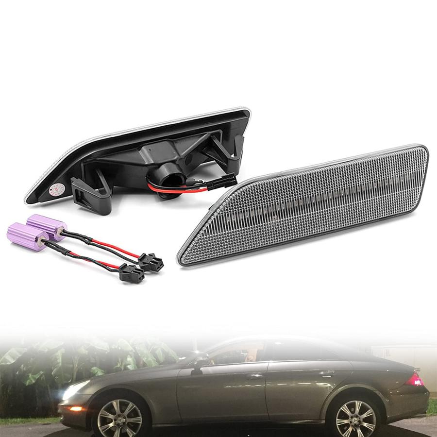 【並行輸入品】NSLUMO Led Side Marker Lights Compatible w/ 2007 2011 W219 Merce_6