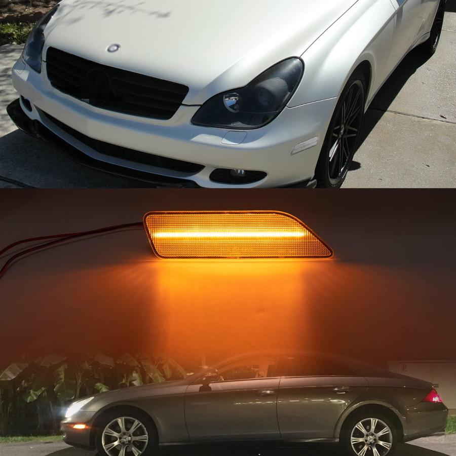 【並行輸入品】NSLUMO Led Side Marker Lights Compatible w/ 2007 2011 W219 Merce_9