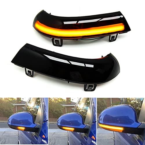 【並行輸入品】Fuguang シーケンシャル LED サイドミラーライト ウィンカー スモークレンズ VW Golf 5 EOS GTI Jetの画像