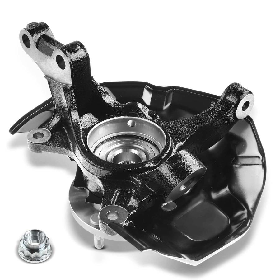 【並行輸入品】A Premium フロントステアリングナックル\u0026ホイールベアリングハブアセンブリ トヨタ カムリ 2004 2006 3.0L_2
