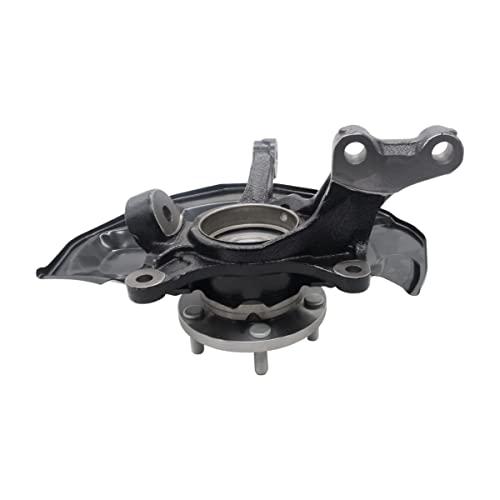【並行輸入品】AutoShack KN100043 フロントステアリングナックル\u0026ホイールベアリングハブアセンブリ 5ラグABSドライバーサイド_1