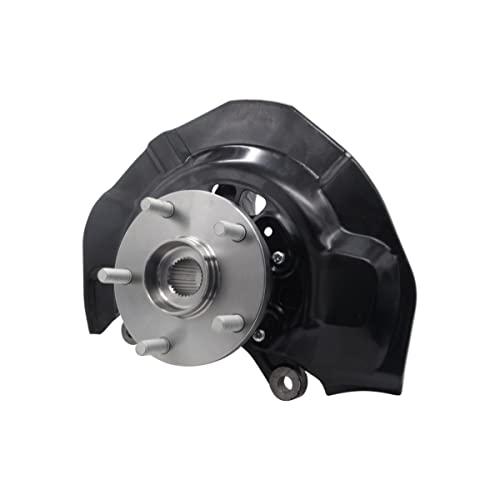 【並行輸入品】AutoShack KN100043 フロントステアリングナックル\u0026ホイールベアリングハブアセンブリ 5ラグABSドライバーサイド_7